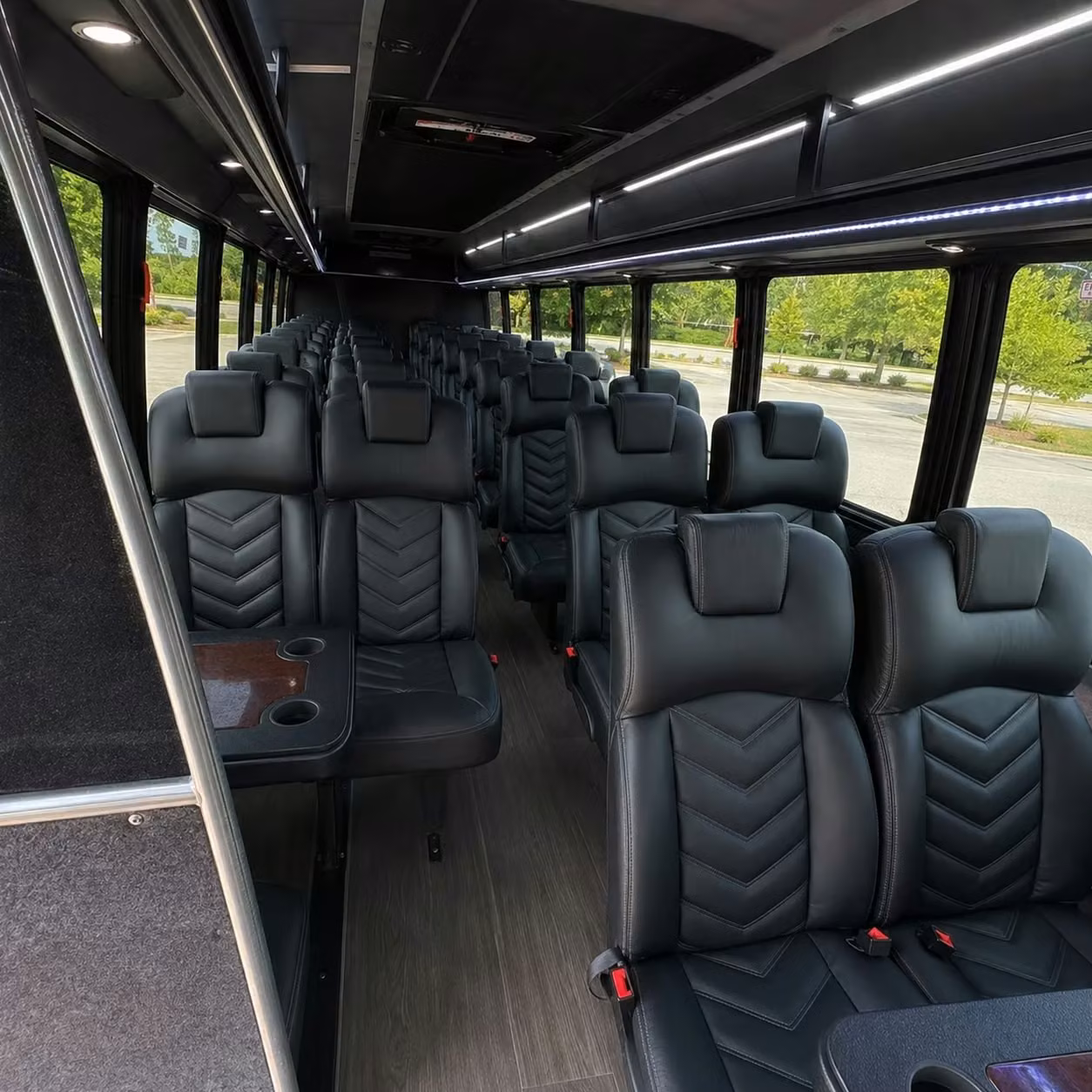 28 passenger minibus interior