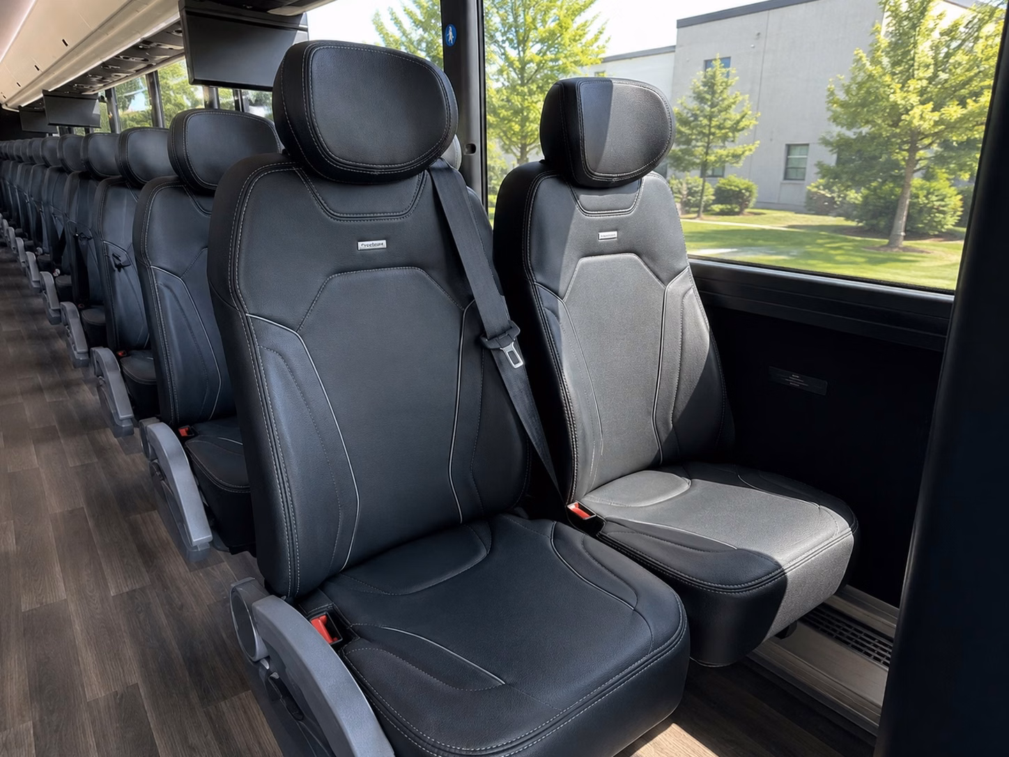 vacaville charter bus rental interior
