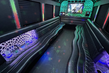 Vacaville Limo Bus Interior