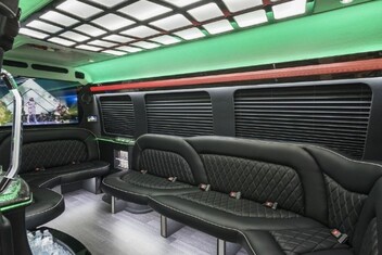 Vacaville Sprinter Party Bus Interior